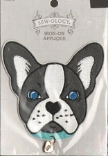 Sew-ology - Iron On Applique Patch 1769413 Cute Dog with Heart Charm