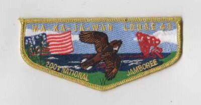 OA Ma-Ka-Ja-Wan Lodge 40 2001 National Jamboree Flap GMY Bdr. NEIC [KY-1726]