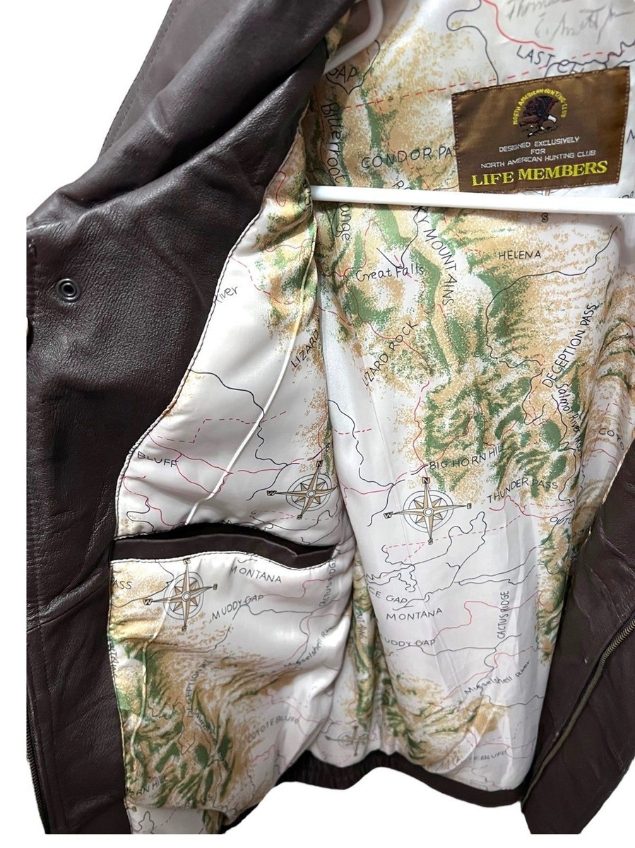 本革スタジアムジャケット NORTH AMERICAN HUNTING CLUB North American Hunting Club Life Member Leather Bomber