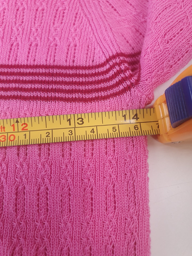 Paul Smith Women’s Pink Striped Lightweight Crew Neck Sweater Jumper Knitwear M - Picture 12 of 12