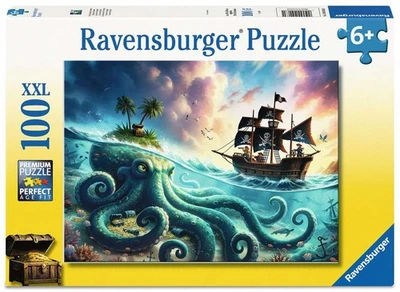 Ravensburger 04263 Der Schatz des Kraken Kinderpuzzle 100 XXL Teile - Bild 1 von 3