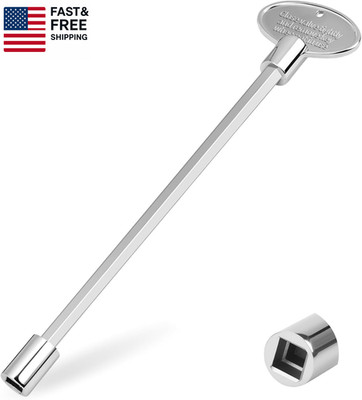 8 Inch Universal Gas Valve Key, Fits 1/4'' and 5/16'' Gas Valve Stems, Gas Firepl