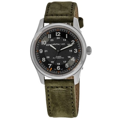 New Hamilton Khaki Field Titanium Auto Black Dial Men's Watch H70205830