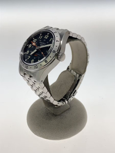 Seiko 5 Sports 4R34-00C0 Gmt Date St. Acier Blk SLV Rond Automatic Montre Hommes - Photo 2 sur 6