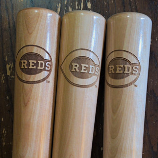 Cincinnati Reds Logo Wood Mini Baseball Bats Set of 3 Dugout Mugs