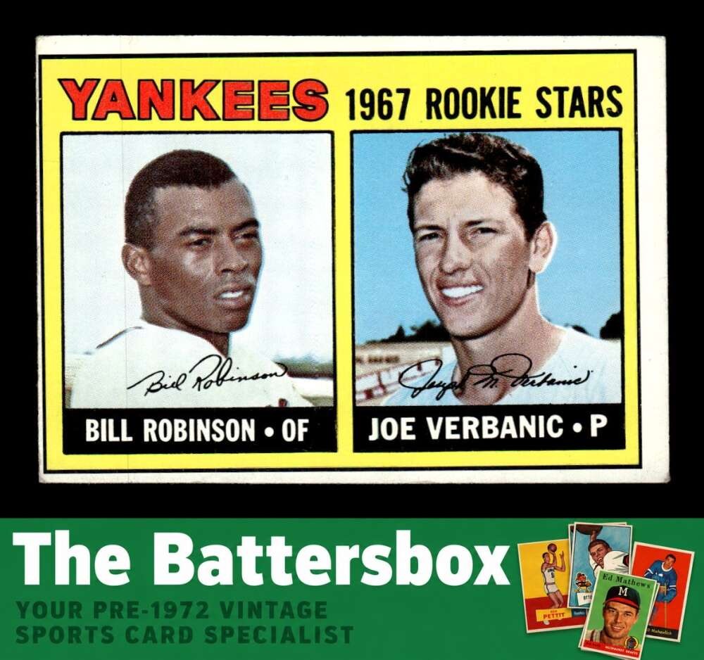 1967 Topps #442 Bill Robinson/Joe Verbanic Rookie Stars VG/VGEX X3847674