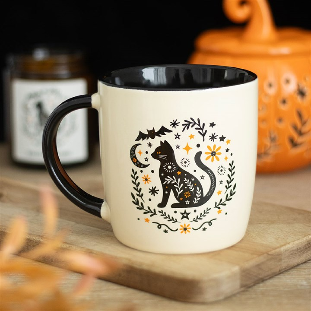 Kingsbury Gifts Frightful Folk Cat Mug - White - Image 4