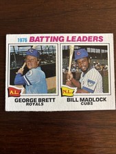 1977 Topps Batting Leaders Brett/ Madlock #1