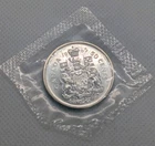 1965 Canadian 50 Cents .800 Silver Half Dollar Queen Elizabeth II - BU Sealed