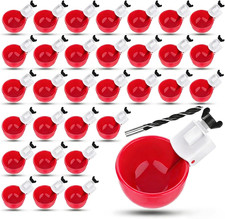 32 Pack Auto Chicken Poultry Waterer Cups Feeder for Diy Chicken Coop Automatic