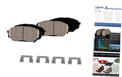 CPK01036 FRONT Performance Grade Quiet Low Dust [4] Ceramic Brake Pads + Dual