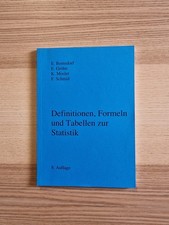 Definitionen, Formeln und Tabellen zur Statis...