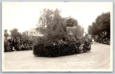 RPPC 1922 Tournament-Roses Parade Pasadena CA Float 1st Prize Portland Photo OR