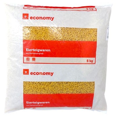TGE Gabel Spaghetti kurz 5 kg Nudeln Vorrat Eierteigwaren Pasta (5 EUR/kg)