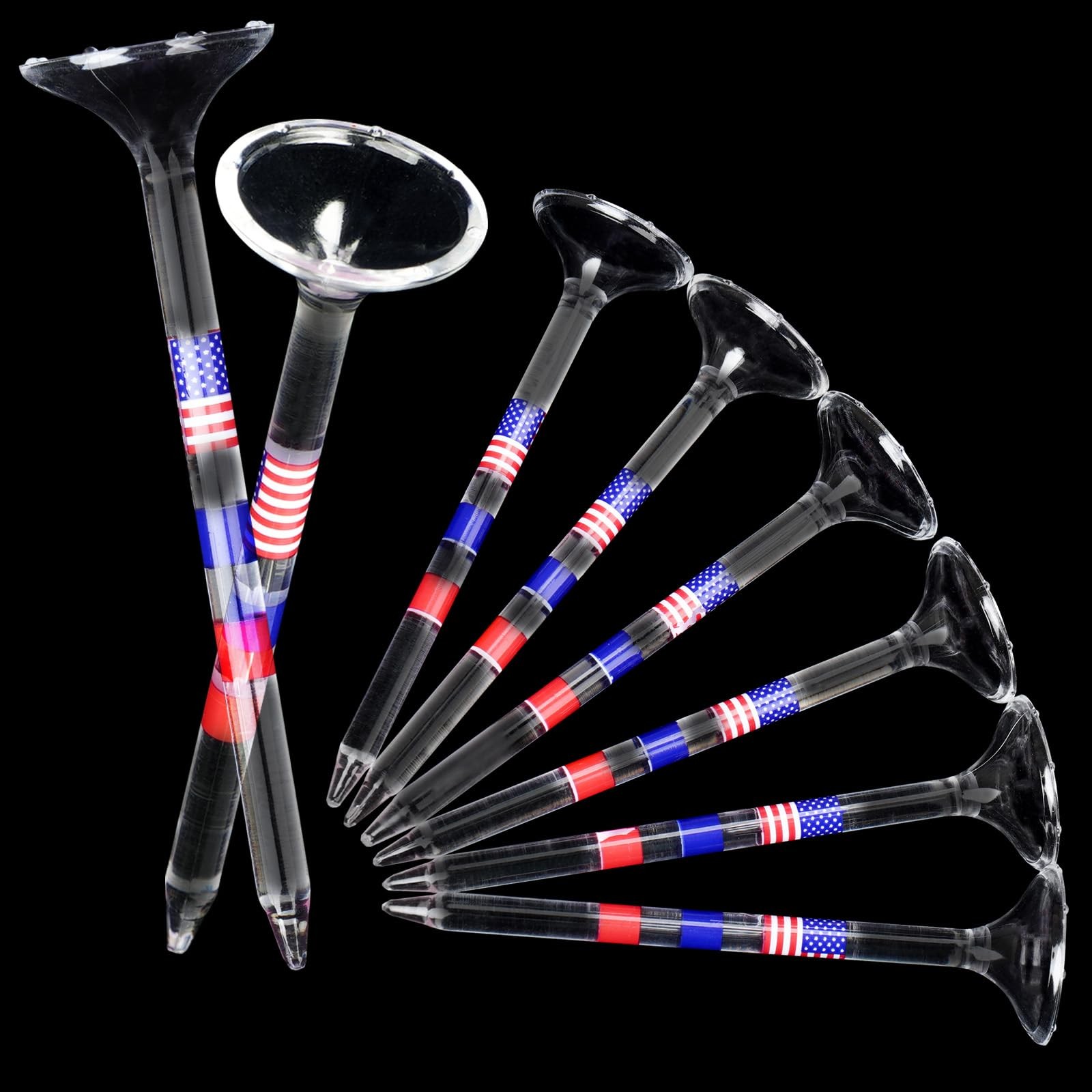 Tees 3 1/4'', 50 Pack - Unbreakable Tees With Cup 6 Prongs/8