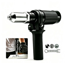 Electric Rivet Nut Gun Cordless Drill Pop Adapter Riveting Riveter Insert Tool Electric Rivet Nut Gun Cordless Drill Pop Adapter Riveting Riveter Insert Tool