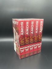 5x Sony 240 DX VHS Video Kassetten 4 Hours Durable & Excellent Quality