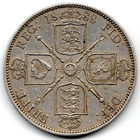 1888 FLORIN COIN QUEEN VICTORIA SILVER 0.925 FINE CONDITION S3925 V228