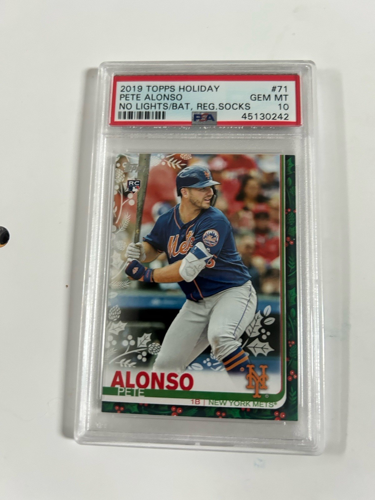 2019 Topps Holiday - Pete Alonso #HW71 (RC) Psa 10