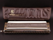 Vintage Harmonica Chromonica 280 with Case Key of C Made in Germany