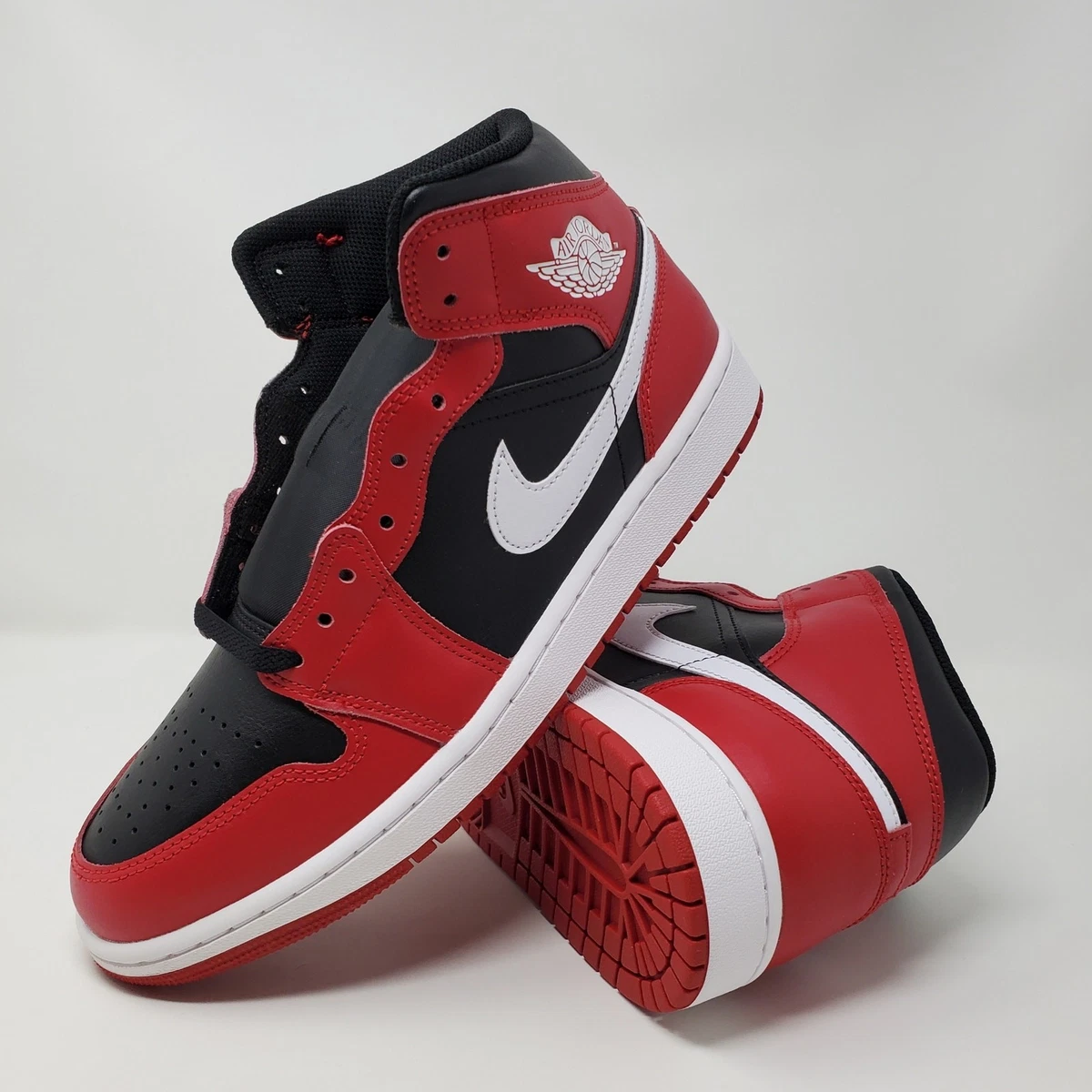 Las mejores ofertas en Jordan 1 Mid Black Gym Red | eBay