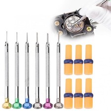 6Pcs Precision Steel Screwdriver Blade Watchmaker Repair Tool For Watch Jewelry