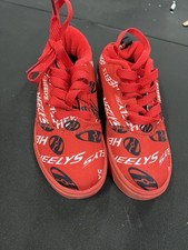 Heelys Pro 20 Prints Logo Wheeled Shoes Sneakers Red Sz 1 YOUTH