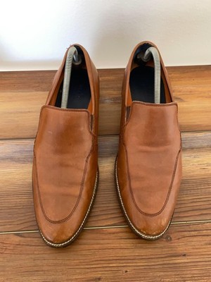 Cole Haan Grand.OS Mens 9M Tan Brown Leather Moc Toe Slip‎ On Loafers C29054 Cole Haan Grand Loafer Casual Shoes for Men for sale | eBay main image 3