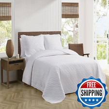 Tommy Bahama - King Quilt Set Soft Bedding Matching Shams Cozy Bedspread