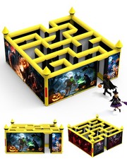 16.5x16.5FT Inflatable Maze Haunted House 3 in 1 Halloween Maze with 950W Blower