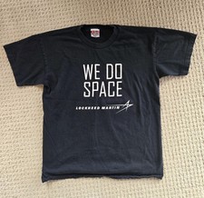 Vintage Lockheed Martin Mens Heavy Weight T-Shirt "We Do Space" L MADE IN USA