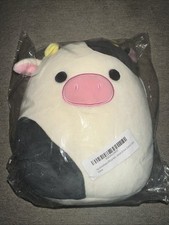 Squishmallow Connor The Cow 8 inch Plush Toy NWT US SELLER