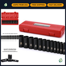 12-piece 38 Drive Deep Impact Socket Set Sae 6-point Cr-v 516-1 Sizes 12-piece 38 Drive Deep Impact Socket Set Sae 6-point Cr-v 516-1 Sizes