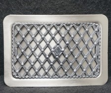 XD05134 VINTAGE 1970s  ABSTRACT ARTWORK  UNISEX FASHION SILVERTONE BELT BUCKLE