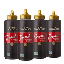 Torani Puremade Dark Chocolate Sauce 16.5 Fl Oz Pack of 4 with free shipping