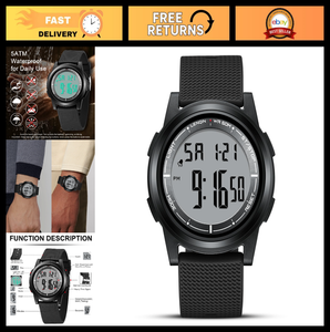 Reloj deportivo digital ultradelgado para hombre - resistente al agua, elegante y ligero