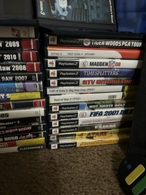 PlayStation 2 PS2 48+ Game Lot With Controllers