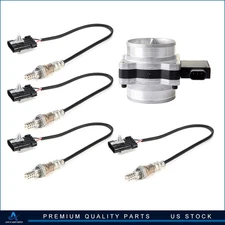 ✔For 1996 Cadillac Fleetwood 5.7L 4pcs Oxygen o2 02 + Mass Airflow MAF Sensor