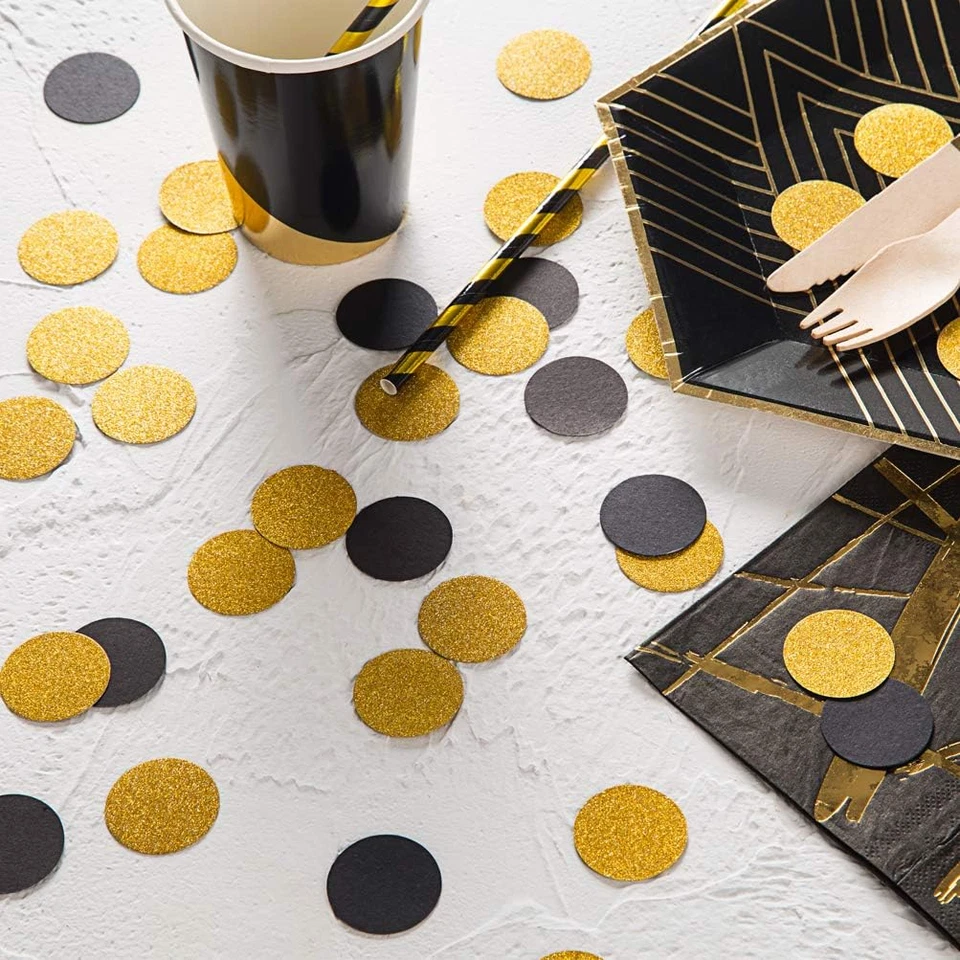 Glitter Confetti Circles Wedding Party Decor and Table Decor 1.2’’ in Diameter ( - Image 4 of 4