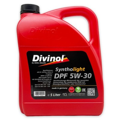 Divinol Syntholight DPF 5W-30 | 5 L |  VW 504 507 | MB 229.51 | BMW LL-04 |