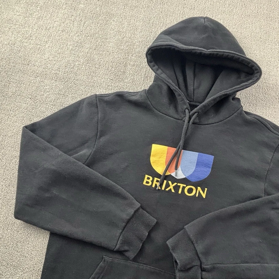 Brixton Hoodie Adult Large Black Long Sleeve Sweater Sweatshirt Casual Men's - Image 2 of 4