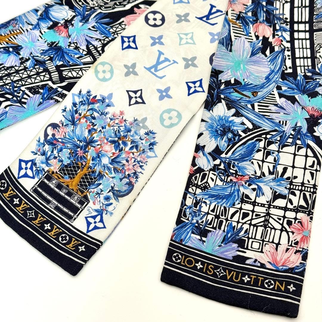 Louis Vuitton Bandeau Jardin des Plantes Monogram Scarf Women's
