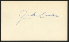 John Jocko Conlan d1989 signed autograph Umpire HOF 3x5 Index Card PSA MC356