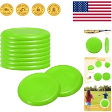 9-Inch Plastic Flying Disk - Safe, Lightweight Fun for Family Outdoor Activities