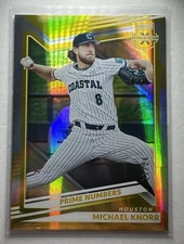 2022 Panini Elite Extra Edition Prime Gold /24 Michael Knorr #75 - Houston