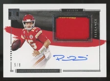 2021 Panini Impeccable Patrick Mahomes II Elegance Veteran Patch Auto /8 #EVA-PM