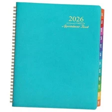 2026 Weekly Appointment Book - Appointment Book 2026 with Soft Cover, Jan Green