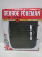George Foreman Medium Electric Fit Grill Non stick,Griddle,Toastie, Panini,BBQ,