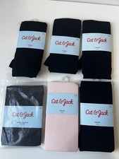 Lot Of 6 Cat and Jack Girls 4-6 Tights