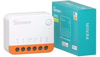 SONOFF MINIR4 WiFi Smart Schalter 2 Wege - Wlan Lichtschalter mit Timing Extreme
